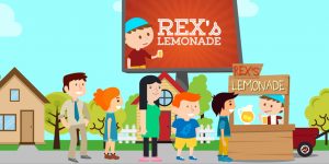 2D Animation Rex's Lemonade Stand - 1273x637